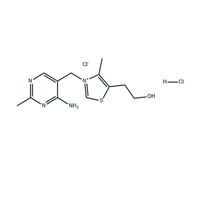 チアミンHCL（67-03-8）C12H17N4OS.ClH.Cl